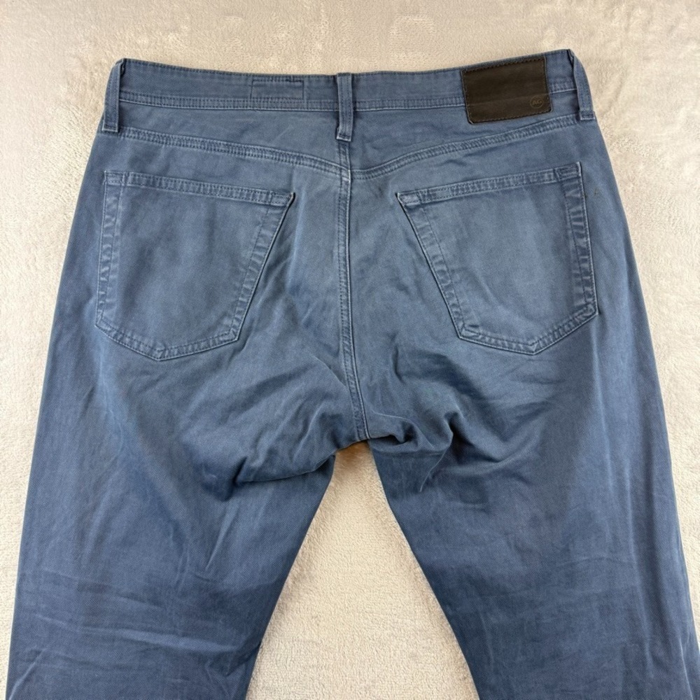 AG Adriano Goldschmied Pants Mens 34x32 Blue Everett Slim Straight Twill - Picture 4 of 14